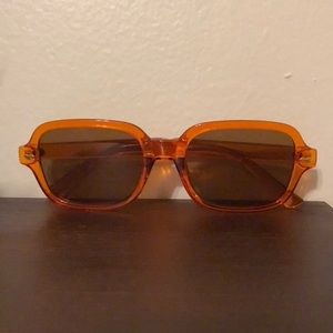 Orange frame sunglasses